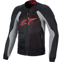 Alpinestars Troop-Air Textile Jacket - Black / Ash Grey / Bright Red