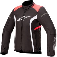 Alpinestars Stella T-Kira V2 Waterproof Textile Jacket - Black / Coral