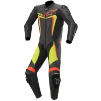 Alpinestars Motegi V3 1 Piece Suit - Black / Yellow Fluo / Red Fluo