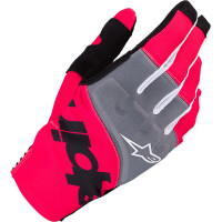 Alpinestars Techstar Textile Gloves - Black / Pink Fluo