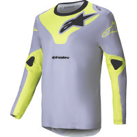 Alpinestars Racer Veil Jersey - Grey / Yellow Fluo