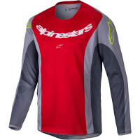 Alpinestars Youth Racer Melt Jersey - Bright Red / Grey