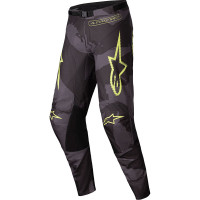 Alpinestars Racer Hollow Pants - Dark Camo / Yellow Fluo