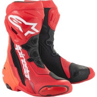 Alpinestars Supertech R Boots - Bright Red / Red Fluo