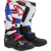 Alpinestars Honda Tech 7 Enduro Drystar Boots - Black / White / Blue / Bright Red