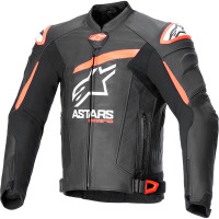 Alpinestars GP Plus R V4 Airflow Leather Jacket - Black / Red Fluo / White