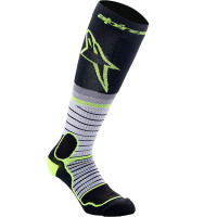 Alpinestars MX Pro Socks - Black / Grey / Yellow Fluo