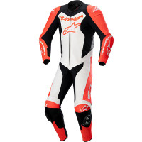 Alpinestars GP Force Lurv One Piece Leather Suit - Red Fluo / White / Black