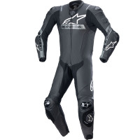 Alpinestars Missile V2 Ward One Piece Leather Suit - Black / Metallic Grey