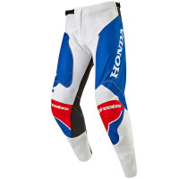 Alpinestars Honda Racer Iconic Pants - White / Bright Blue / Bright Red