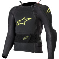 Alpinestars Bionic Plus Youth Protection Jacket - Black / Yellow Fluo