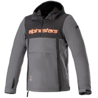 Alpinestars Sherpa Hoodie - Black / Tar Grey / Red Fluo