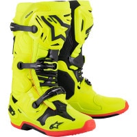 Alpinestars Tech 10 Boots - Yellow Fluo / Black / Red Fluo