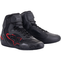 Alpinestars Faster-3 Rideknit Shoes - Black / Dark Grey / Bright Red