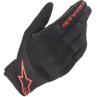 Alpinestars Copper Textile Gloves - Black / Red Fluo