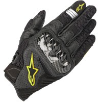 Alpinestars SMX-1 Air V2 Mixed Gloves - Black / Fluo Yellow