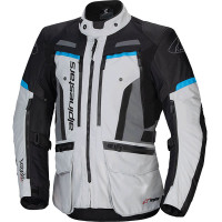 Alpinestars Bogota Pro Drystar Textile Jacket - Ice Grey / Black / Cyan