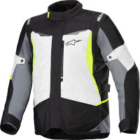 Alpinestars ST-1 Waterproof Textile Jacket - Ice Grey / Black / Yellow Fluo