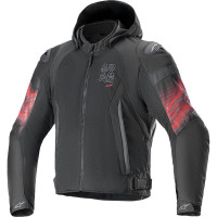 Alpinestars Zaca Air Venom Waterproof Textile Jacket - Black / Bright Red