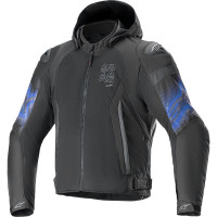 Alpinestars Zaca Air Venom Waterproof Textile Jacket - Black / Electric Blue