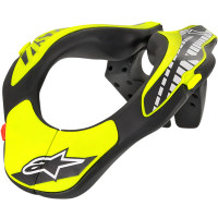 Alpinestars Youth Neck Support - Black / Yellow Fluo