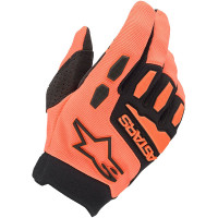 Alpinestars Youth Full Bore Textile Gloves - Orange / Black