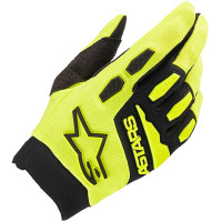 Alpinestars Youth Full Bore Textile Gloves - Yellow Fluo / Black