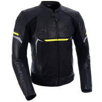 ARMR Raiden 3.0 Leather Jacket - Black / Yellow