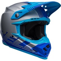 Bell Moto 9 Mips - Louver Gloss Grey / Blue