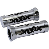 Bike It Chrome Tribal Cushion Grips