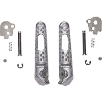 Bike It OEM Rear Silver Footpegs - Honda CBR1000 RR / CBR600 RR