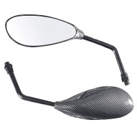 Bike It F3 Fairing Universal Mirror - Carbon Effect