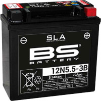 BS Batteries Motorcycle Battery - 12N5.5-3B SLA Sealed Lead Acid