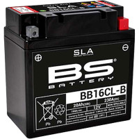 BS Batteries Motorcycle Battery - BB16CL-B SLA Sealed Lead Acid