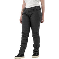 Bull-it Covec SR6 17 Ladies Oil Skin Slim Fit Jeans - Black