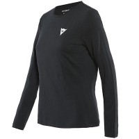 Dainese Ladies Paddock Long Sleeve T-Shirt - Black / White