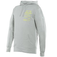 Dainese Paddock Hoodie - Glacier Grey / Fluo Yellow