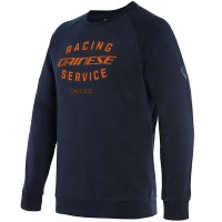 Dainese Paddock Sweatshirt - Black Iris / Flame Orange