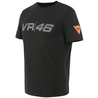 Dainese VR46 Pit Lane T-Shirt - Black / Fluo Yellow