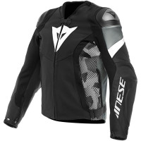 Dainese Avro 5 Leather Jacket - Black / White / Anthracite