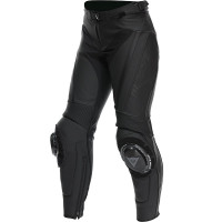 Dainese Delta 4 Ladies Leather Trousers - Black / Black 