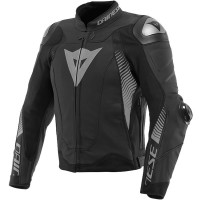 Dainese Super Speed 4 Leather Jacket - Black Matt / Charcoal Grey 