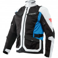 Dainese Desert Textile Jacket - Glacier Grey / Black / Performance Blue