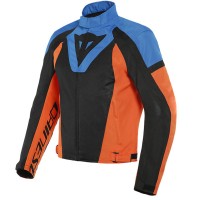 Dainese Levante Air Textile Jacket - Black / Light Blue / Flame Orange