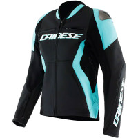 Dainese Ladies Racing 5 Leather Jacket - Black / Water