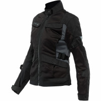 Dainese Ladies Desert Textile Jacket - Black / Black / Ebony