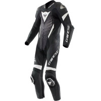 Dainese Laguna Seca 6 Perforated One Piece Leather Suit - Black / White / Anthracite