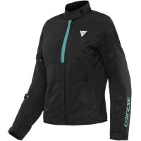 Dainese Ladies Risoluta Air Textile Jacket - Black / Acqua Green