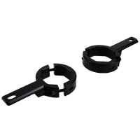 Denali 39mm-49mm Tube Mount Kit For Mounting Auxiliary Lights To Conventional Fork Tubes - Black