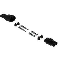 Denali MT Series 2-Pin Waterproof Connector Set - Male & Female Connectors With Terminals & Seals